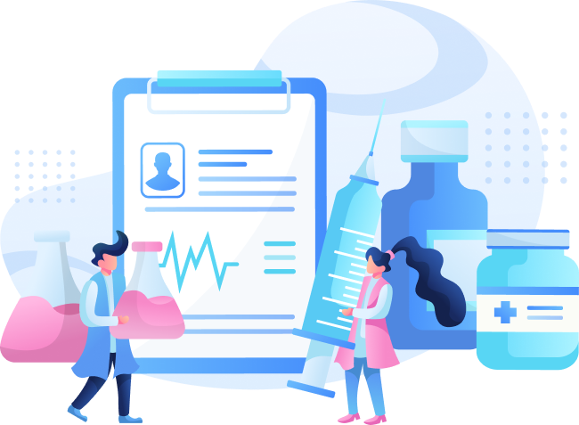 Ilustración de eficiencia médica